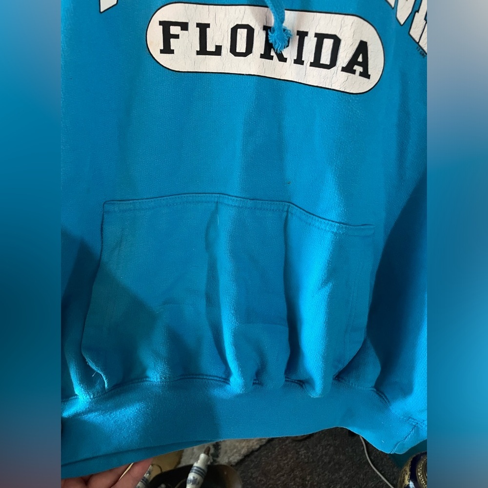 Daytona Beach Florida Blue Hoodie - Picture 3 of 7